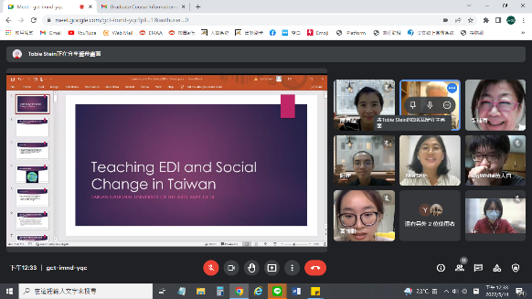 G 強化南向藝術交流與合作-Learning and Practicing EDI in Taiwan.